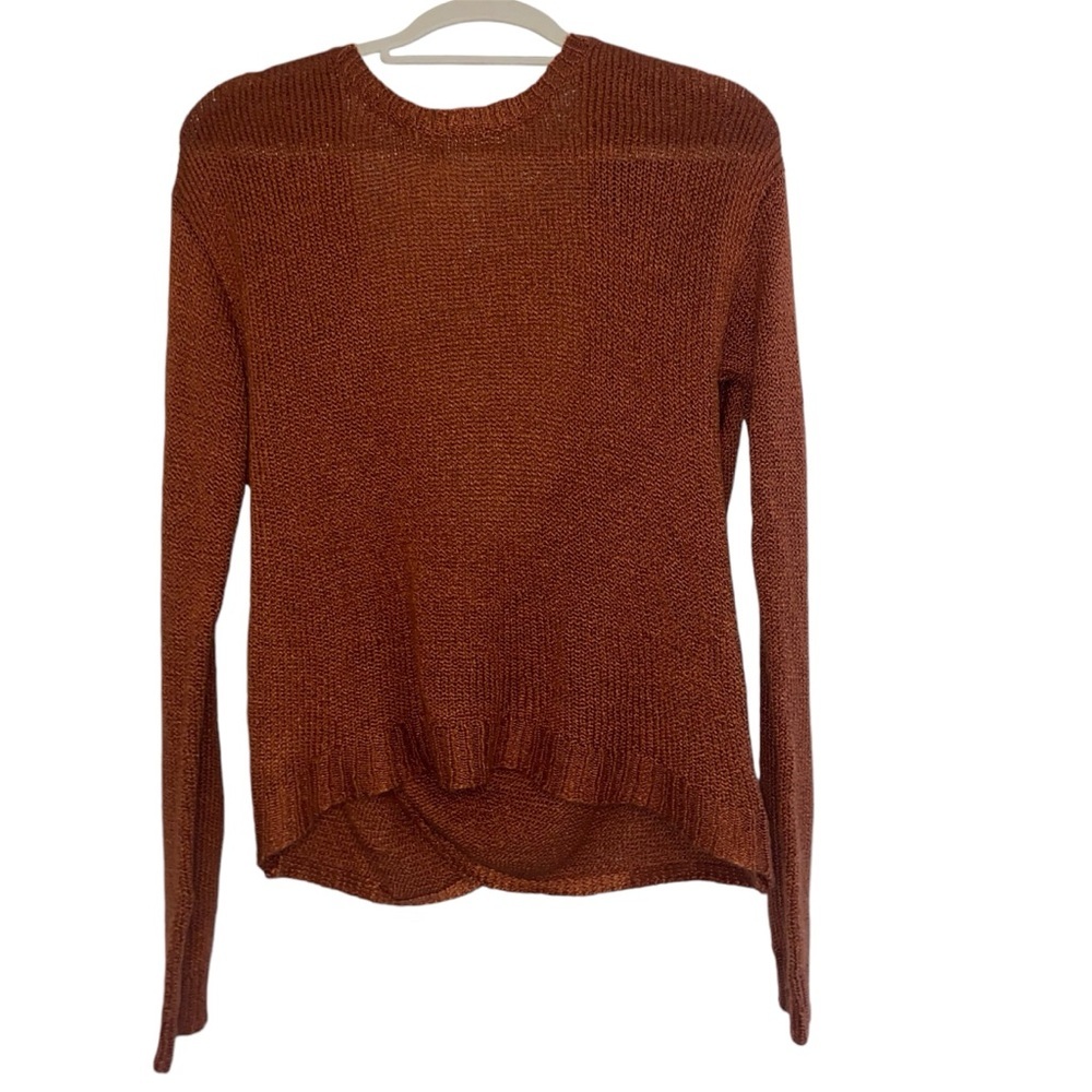 Autumn Orange Forever 21 open back sweater - women’s size medium